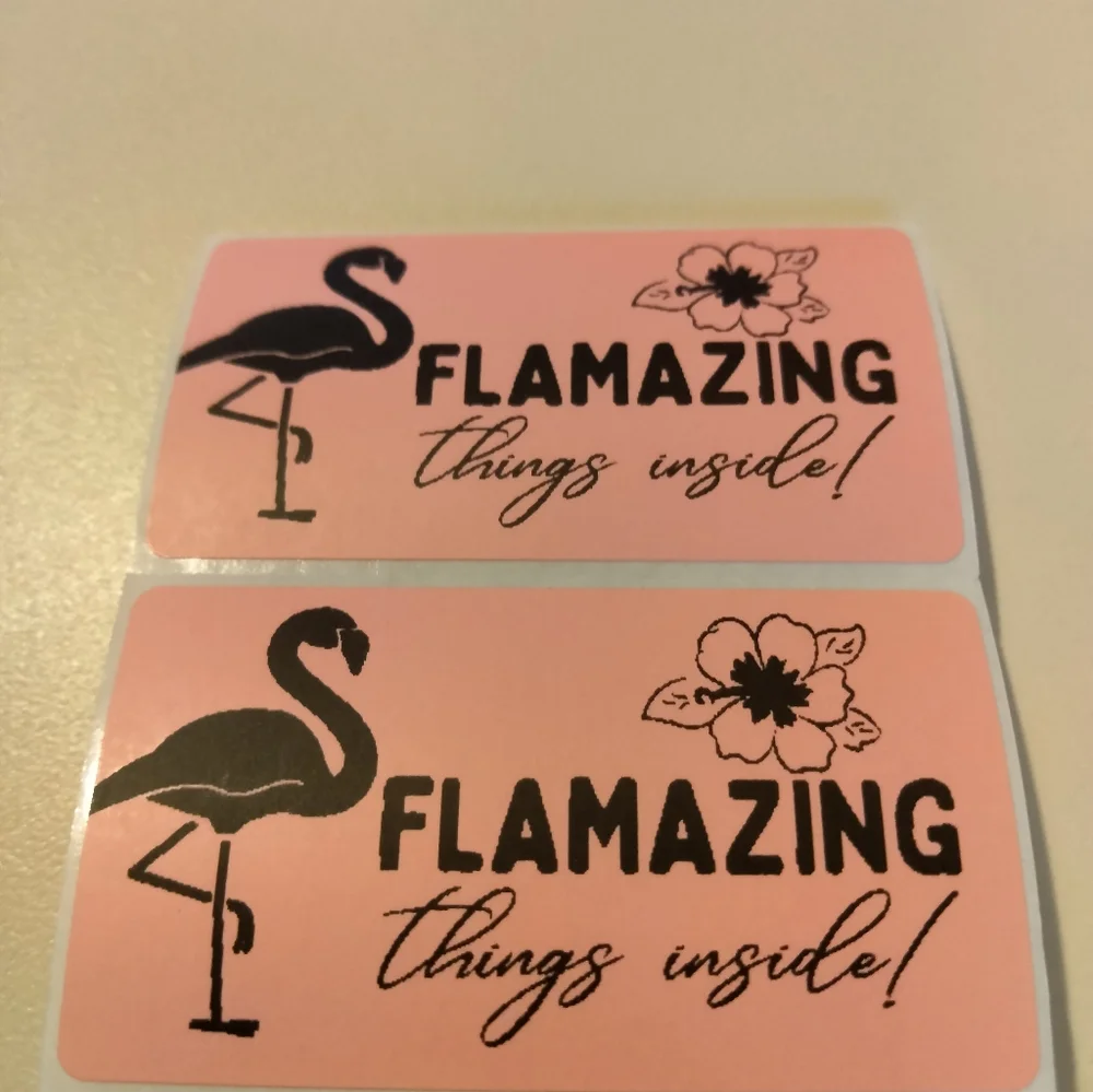 💙100 Flamazing Things- Shipping Labels Thermal Packaging Stickers 2.25